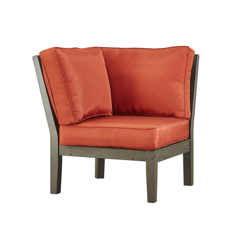 Three Posts™ Hursey Corner Chair with Cushion Wayfair